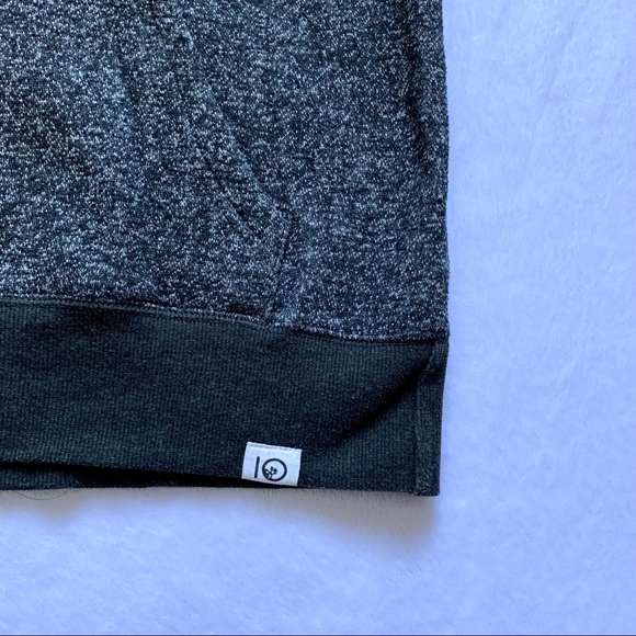 TenTree Black/Grey Hoodie with Big Logo - Picture 7 of 7